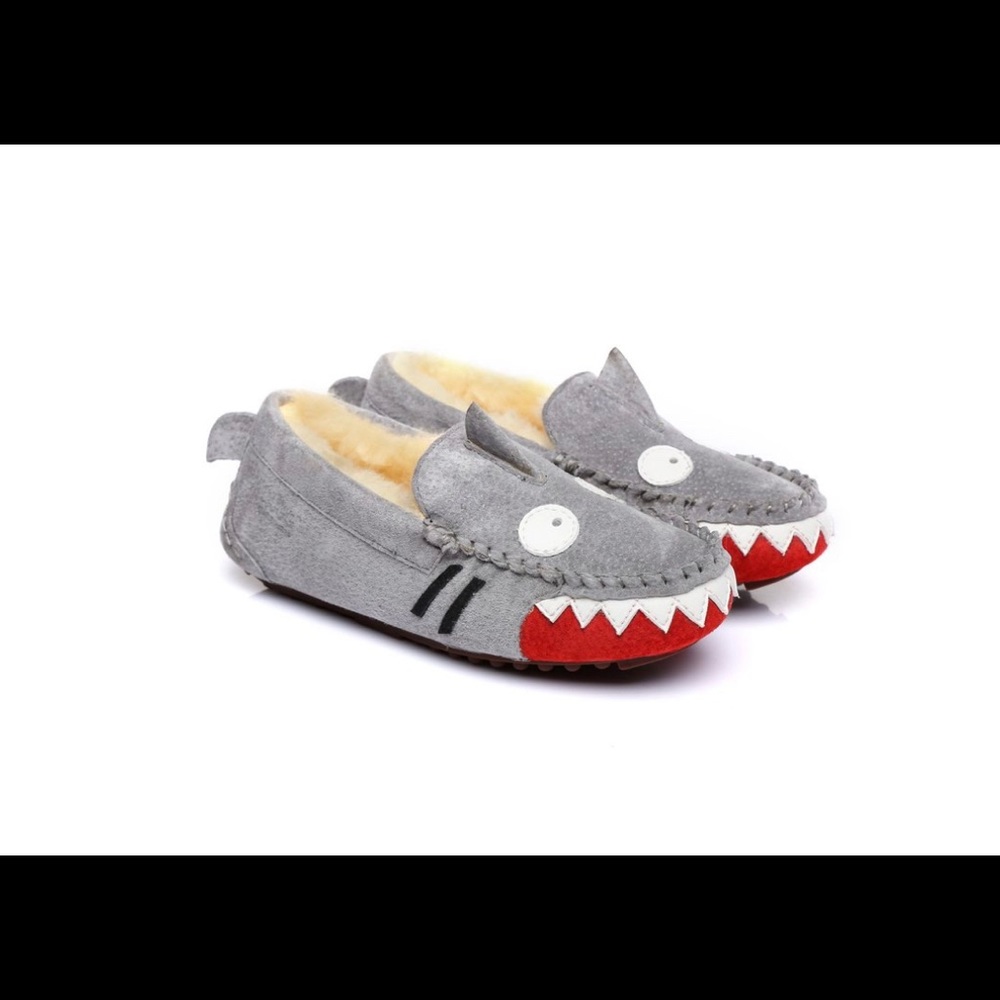 Kids Ugg Shark Slippers